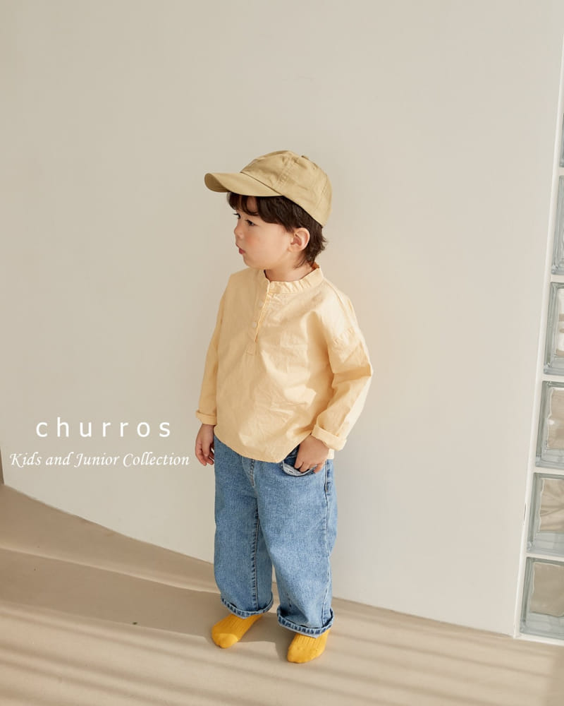 Churros - Korean Children Fashion - #childofig - Classic Henry Neck Shirt - 6