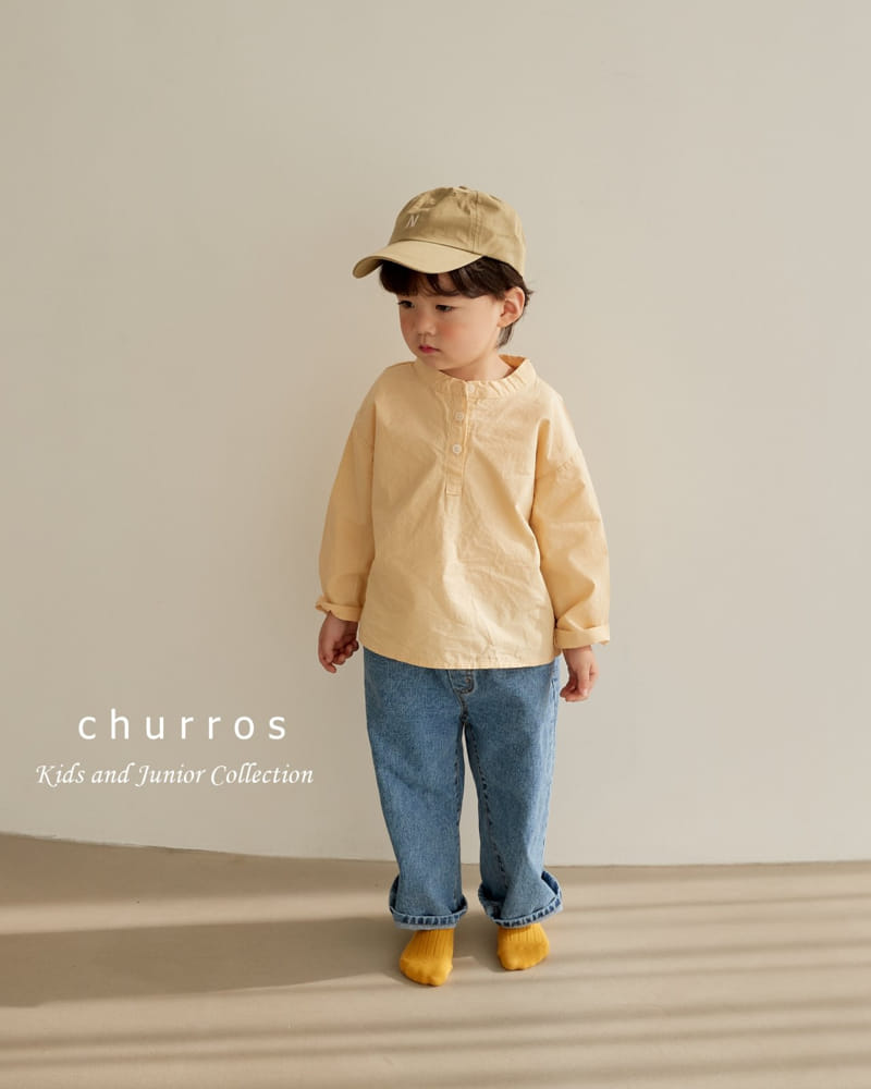 Churros - Korean Children Fashion - #childrensboutique - Classic Henry Neck Shirt - 7