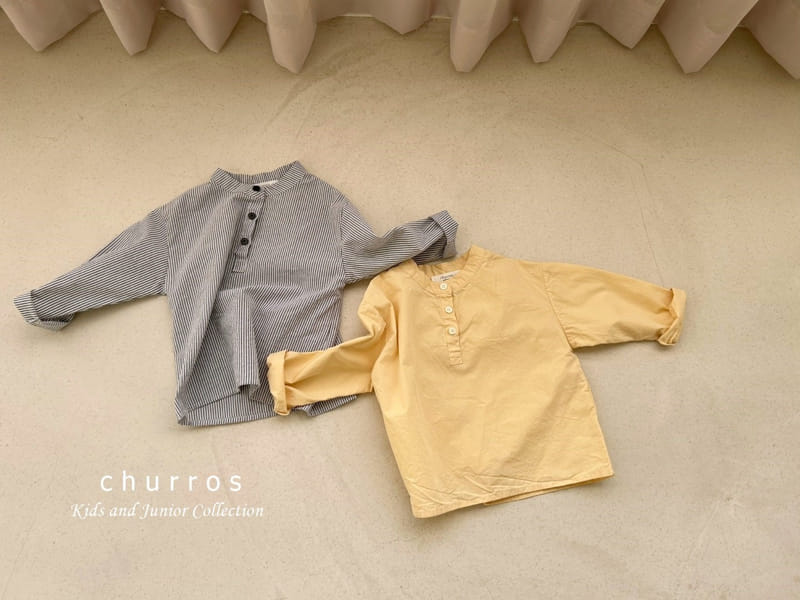 Churros - Korean Children Fashion - #designkidswear - Classic Henry Neck Shirt - 8