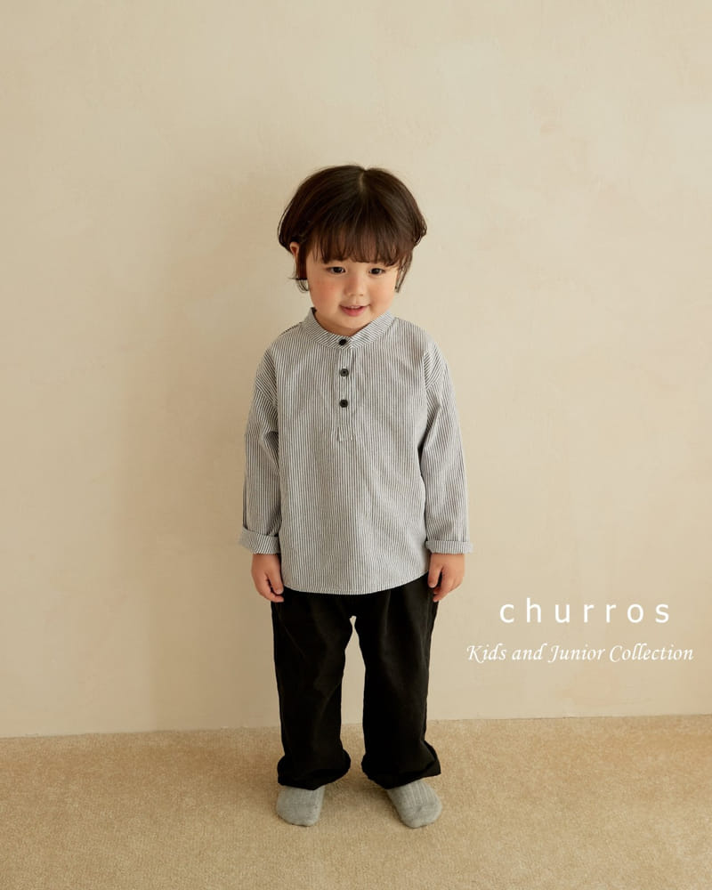 Churros - Korean Children Fashion - #kidsshorts - Classic Henry Neck Shirt - 11