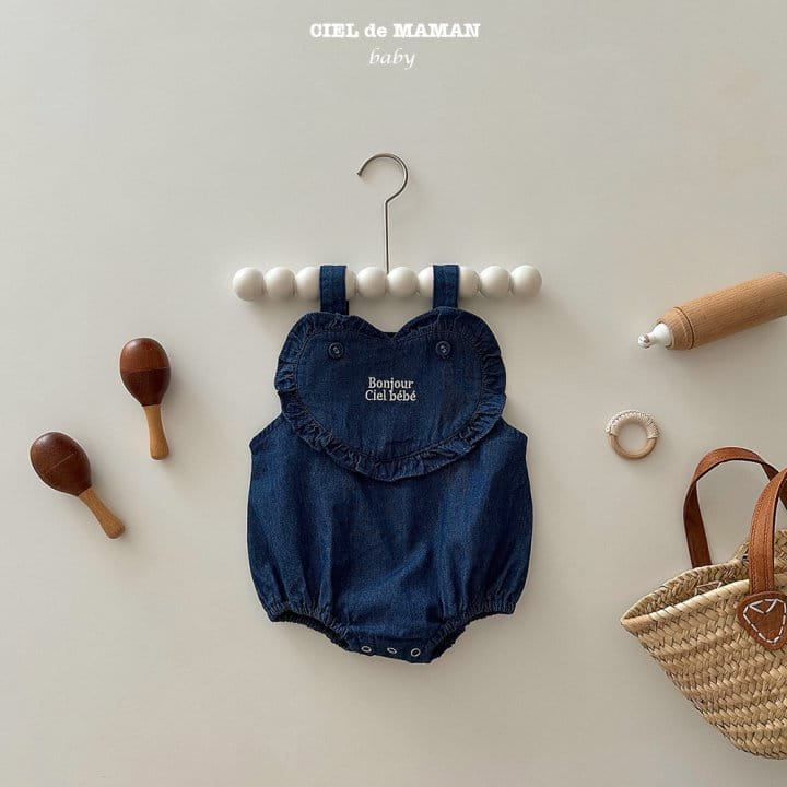 Ciel De Maman - Korean Baby Fashion - #babyfever - Bon Jour Denim Bodysuit