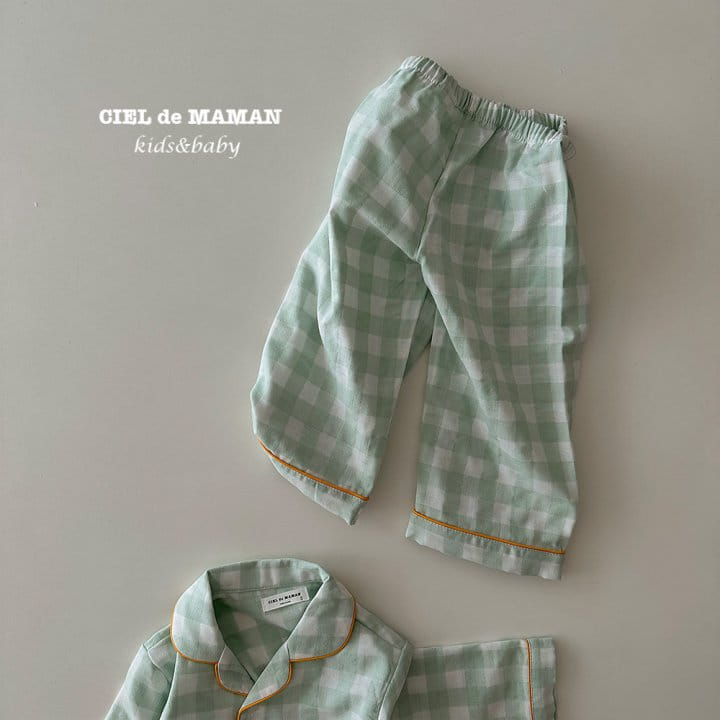 Ciel De Maman - Korean Children Fashion - #childofig - Sunday Pajama Apple Mint  - 8