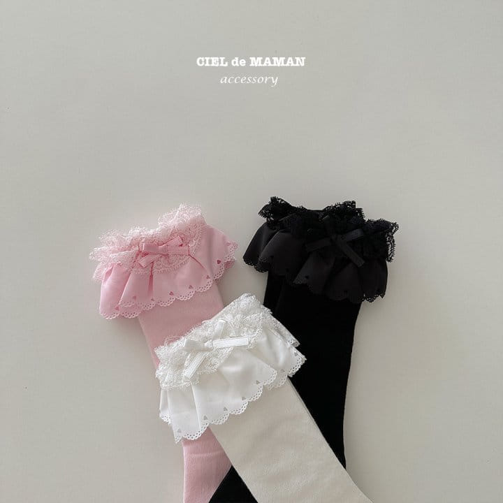 Ciel De Maman - Korean Children Fashion - #childrensboutique - Cancan Lace Knee Socks