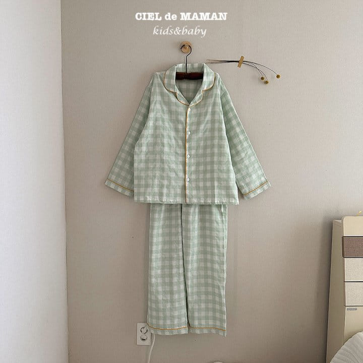 Ciel De Maman - Korean Children Fashion - #discoveringself - Sunday Pajama Apple Mint  - 11