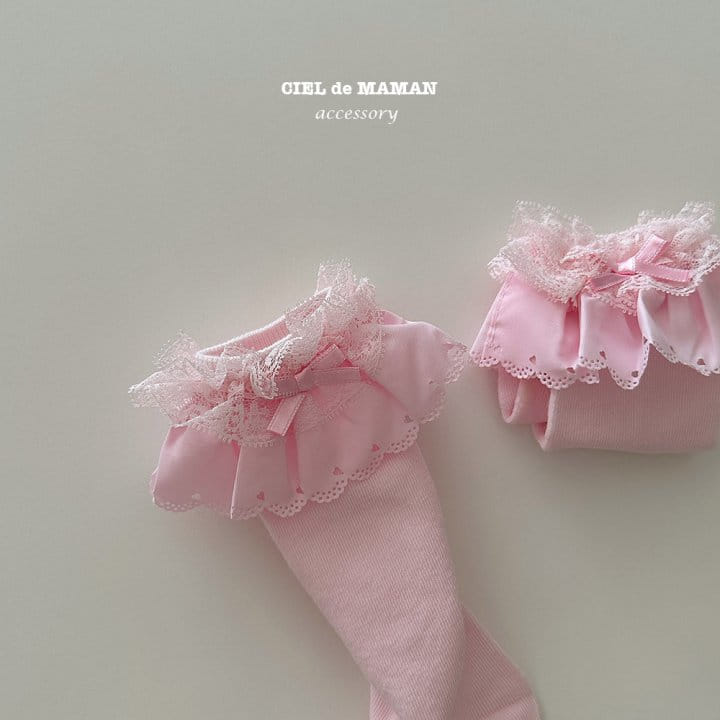 Ciel De Maman - Korean Children Fashion - #kidsshorts - Cancan Lace Knee Socks - 5