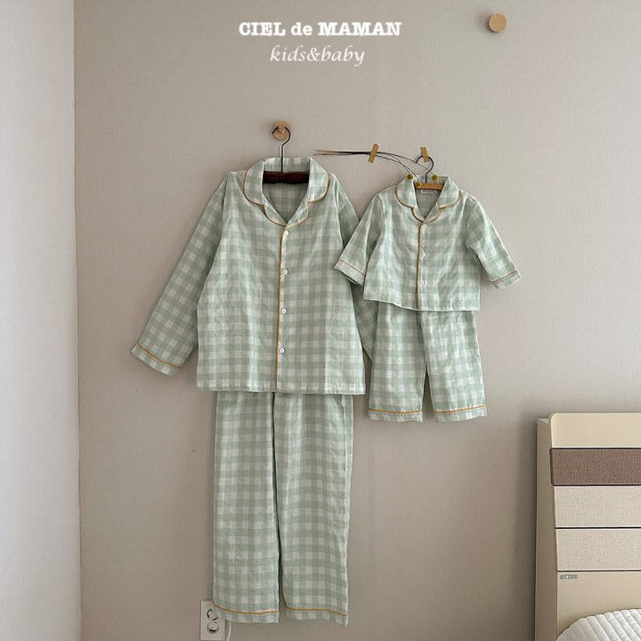 Ciel De Maman - Korean Children Fashion - #magicofchildhood - Sunday Pajama Apple Mint  - 2