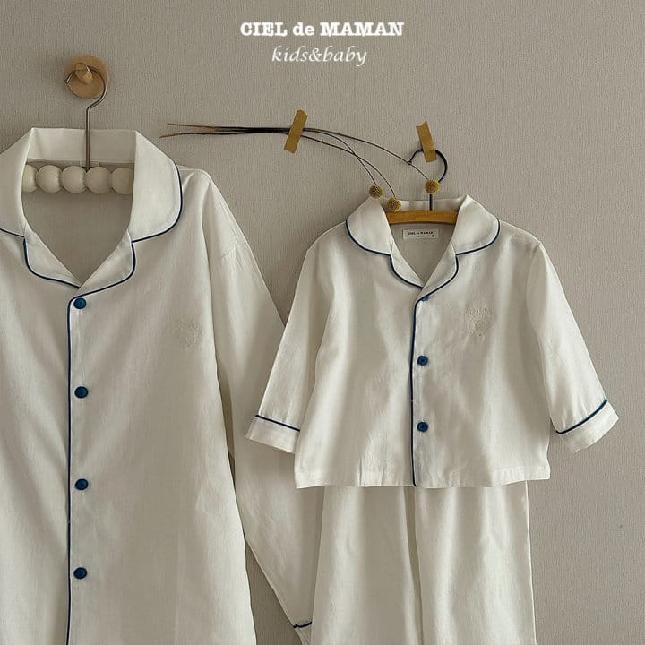 Ciel De Maman - Korean Children Fashion - #minifashionista - Sunday Pajama Apple Mint  - 4