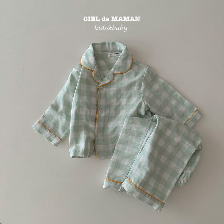 Ciel De Maman - Korean Children Fashion - #stylishchildhood - Sunday Pajama Apple Mint  - 7