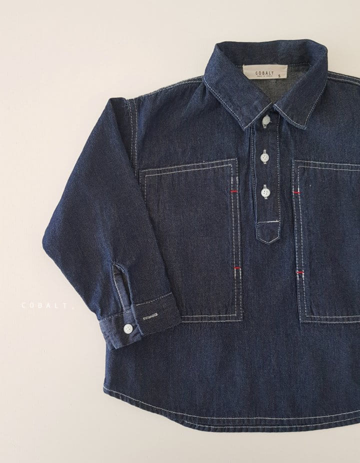 Cobalt - Korean Children Fashion - #childofig - Denim Pullover Shirt - 6