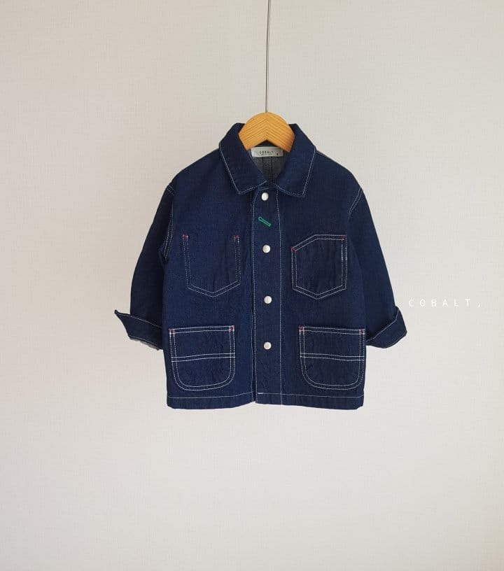 Cobalt - Korean Children Fashion - #childofig - Denim Cover Jacket - 10