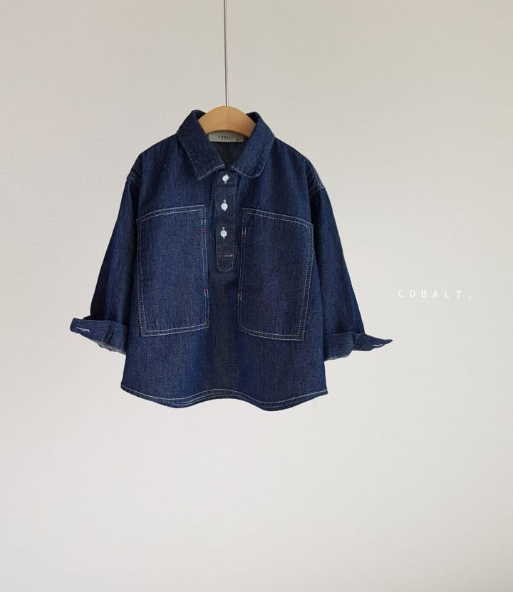 Cobalt - Korean Children Fashion - #discoveringself - Denim Pullover Shirt - 9