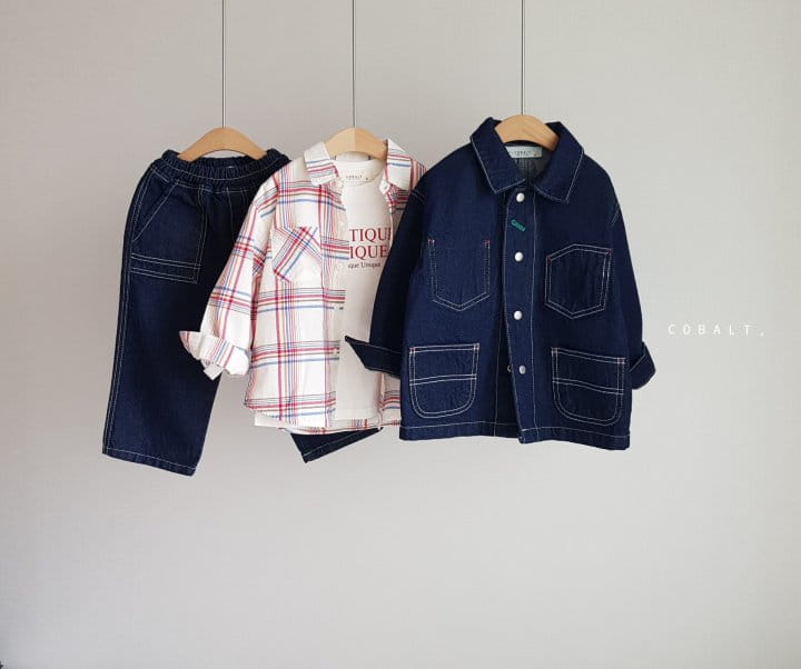 Cobalt - Korean Children Fashion - #kidsstore - Denim Cover Jacket - 4