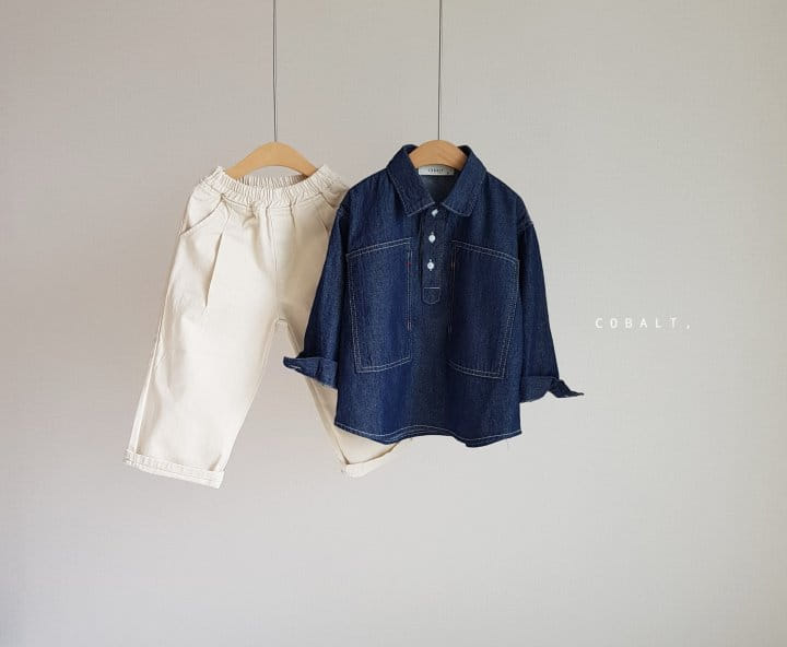 Cobalt - Korean Children Fashion - #todddlerfashion - Denim Pullover Shirt - 3