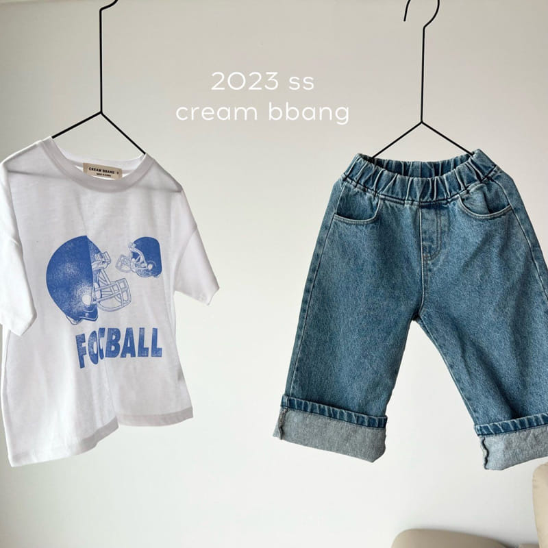 Cream Bbang - Korean Children Fashion - #childrensboutique - Football Short Sleeves Tee - 8