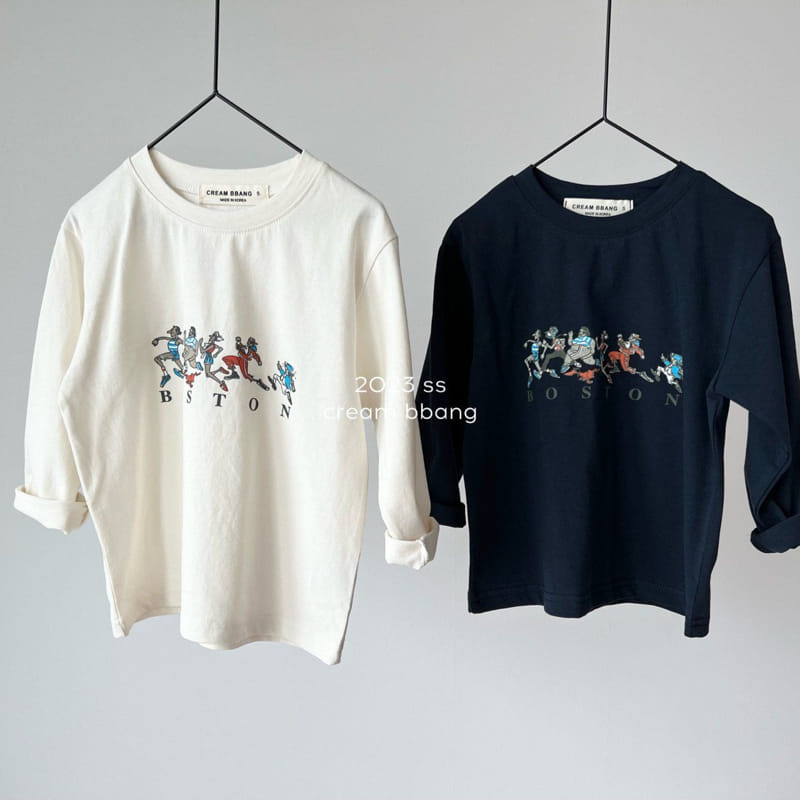 Cream Bbang - Korean Children Fashion - #designkidswear - Boston Single Tee - 7