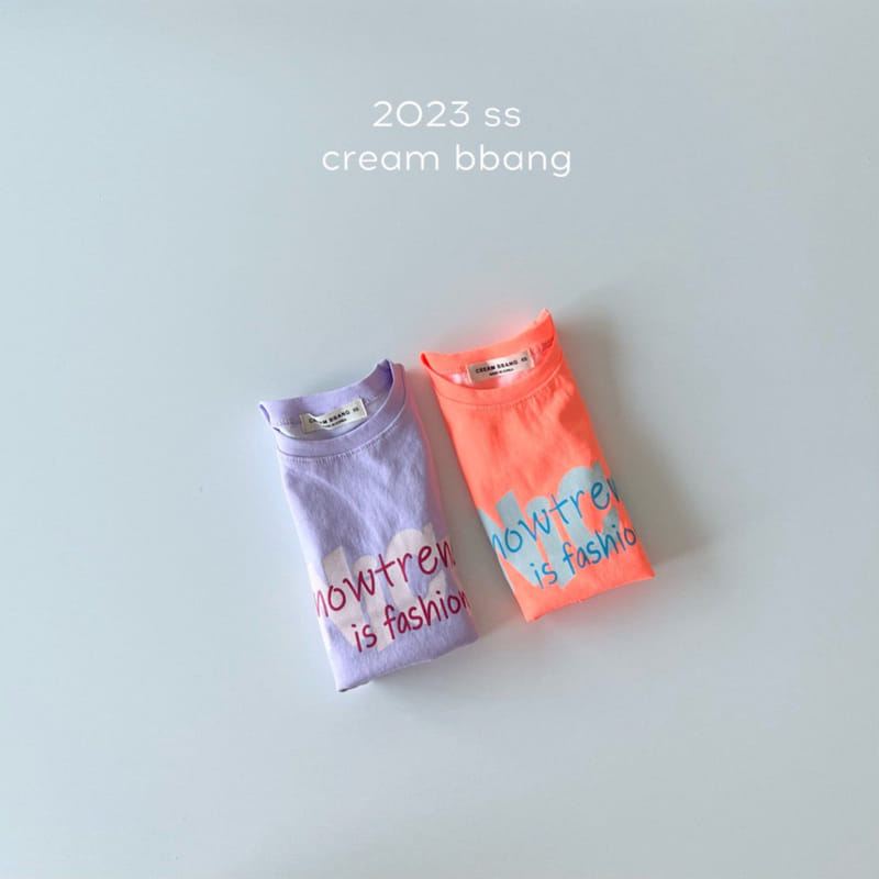 Cream Bbang - Korean Children Fashion - #designkidswear - Trend Short Sleeves Tee