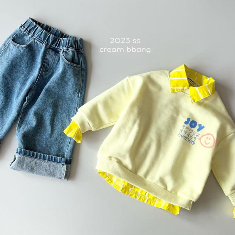 Cream Bbang - Korean Children Fashion - #designkidswear - Joy Smile Sweatshirt - 9