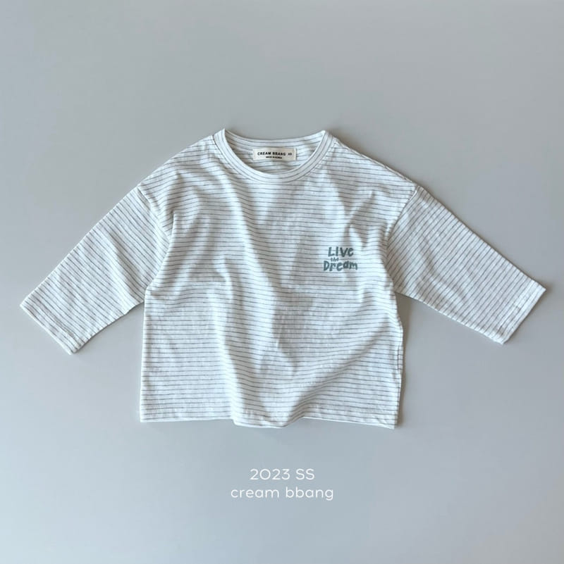 Cream Bbang - Korean Children Fashion - #discoveringself - Live Stripes Tee - 3