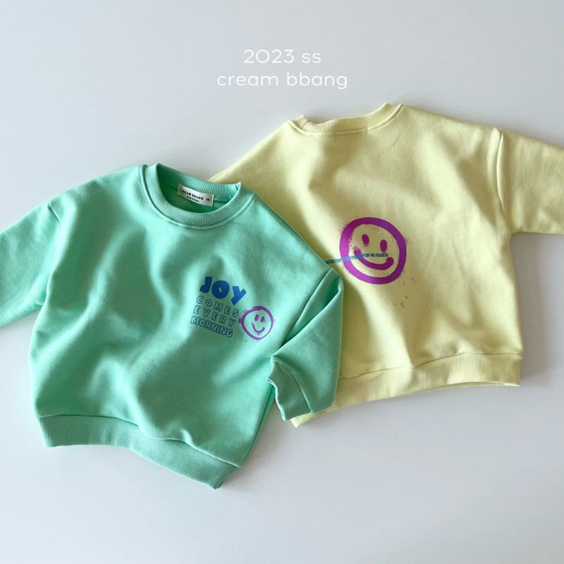 Cream Bbang - Korean Children Fashion - #fashionkids - Joy Smile Sweatshirt - 11