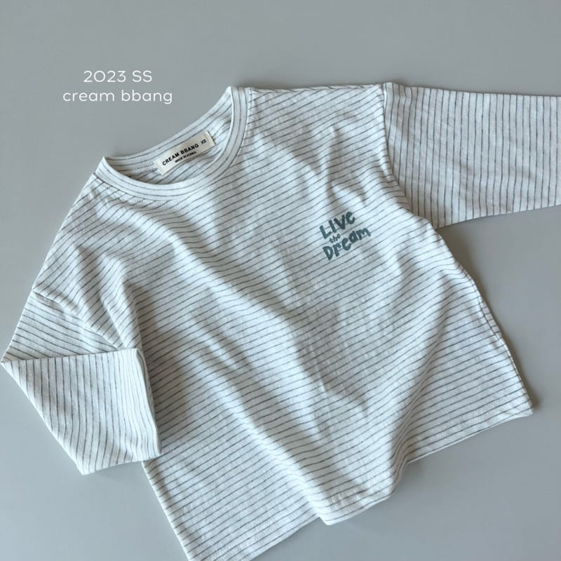 Cream Bbang - Korean Children Fashion - #discoveringself - Live Stripes Tee - 4