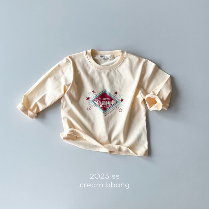 Cream Bbang - Korean Children Fashion - #kidsshorts - Star Single Tee - 7