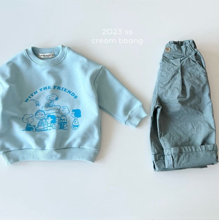 Cream Bbang - Korean Children Fashion - #kidsshorts - With Sweatshirt - 6