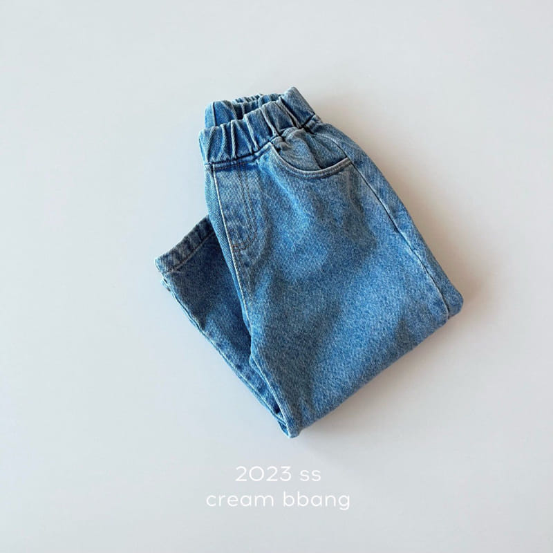 Cream Bbang - Korean Children Fashion - #kidsshorts - Vintage Jeans - 5