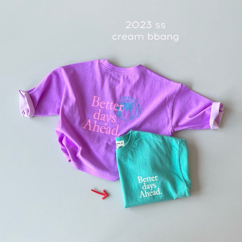 Cream Bbang - Korean Children Fashion - #kidzfashiontrend - Better Day Front Tee - 3