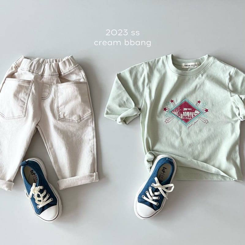 Cream Bbang - Korean Children Fashion - #littlefashionista - Star Single Tee - 11