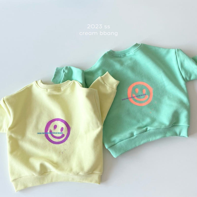 Cream Bbang - Korean Children Fashion - #littlefashionista - Joy Smile Sweatshirt - 2