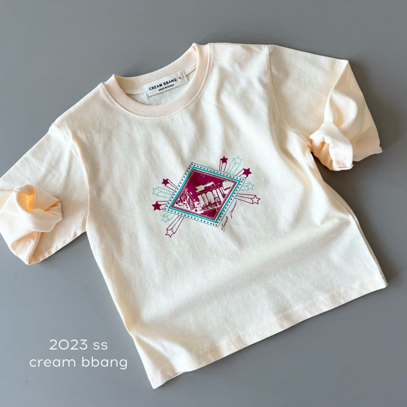 Cream Bbang - Korean Children Fashion - #magicofchildhood - Star Single Tee - 12