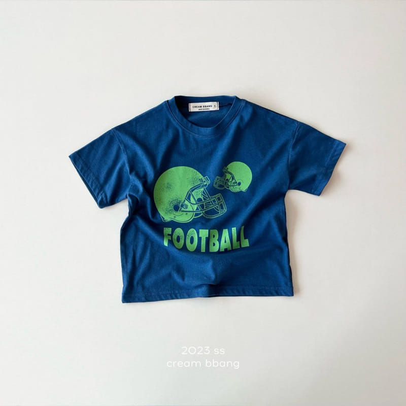 Cream Bbang - Korean Children Fashion - #prettylittlegirls - Football Short Sleeves Tee - 3