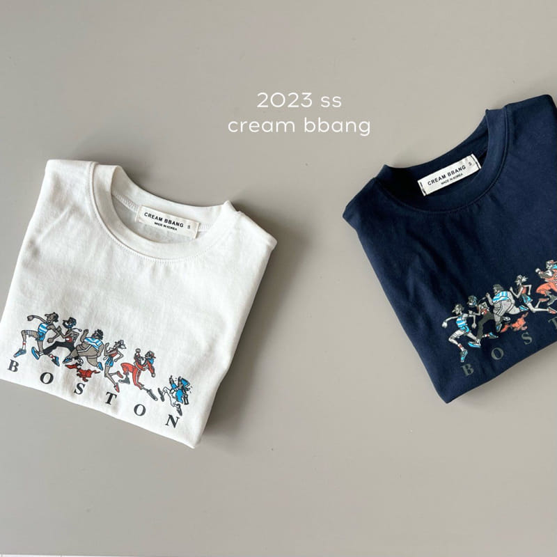 Cream Bbang - Korean Children Fashion - #prettylittlegirls - Boston Single Tee