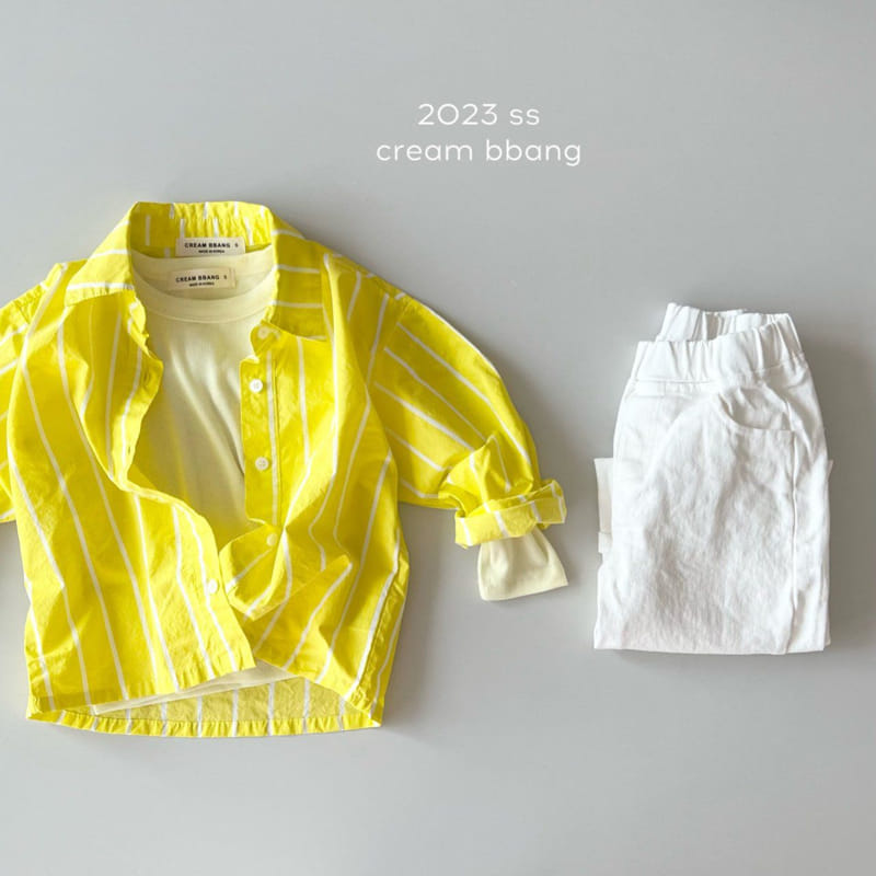 Cream Bbang - Korean Children Fashion - #stylishchildhood - Ilin Rib Piping Tee - 8