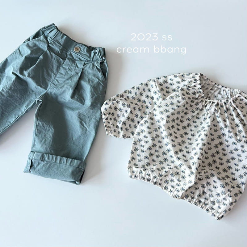 Cream Bbang - Korean Children Fashion - #stylishchildhood - Flower Blouse - 7