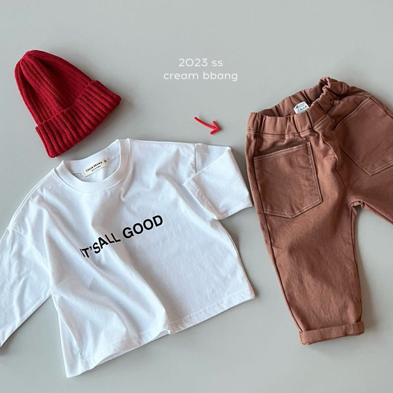 Cream Bbang - Korean Children Fashion - #todddlerfashion - Good Single Tee - 4