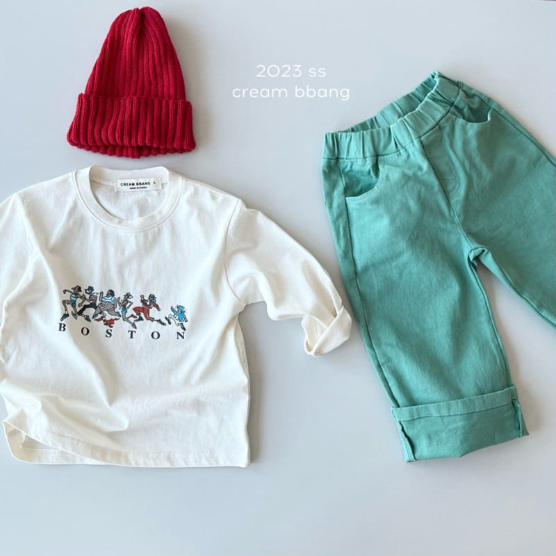 Cream Bbang - Korean Children Fashion - #toddlerclothing - Boston Single Tee - 3