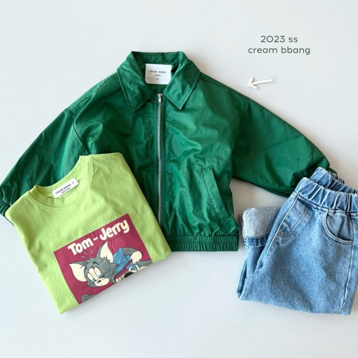 Cream Bbang - Korean Children Fashion - #toddlerclothing - And Single Tee