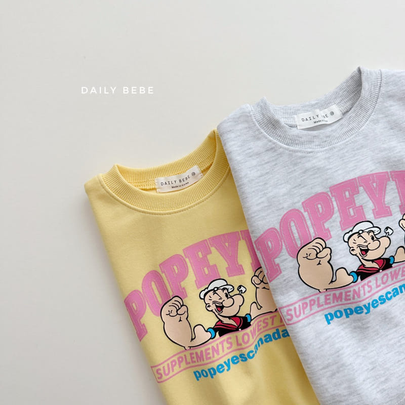 Daily Bebe - Korean Children Fashion - #Kfashion4kids - Popeye Top Bottom Set - 3