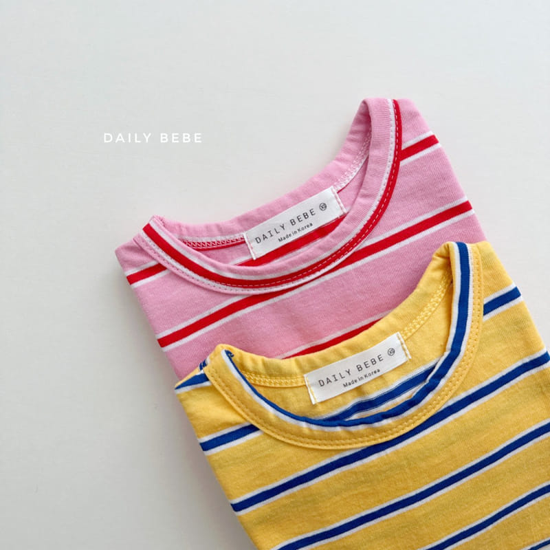 Daily Bebe - Korean Children Fashion - #childrensboutique - Stripes Tee - 10