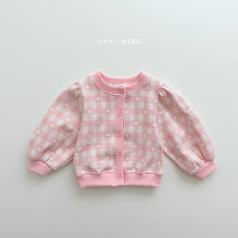 Daily Bebe - Korean Children Fashion - #designkidswear - Heart Cardigan