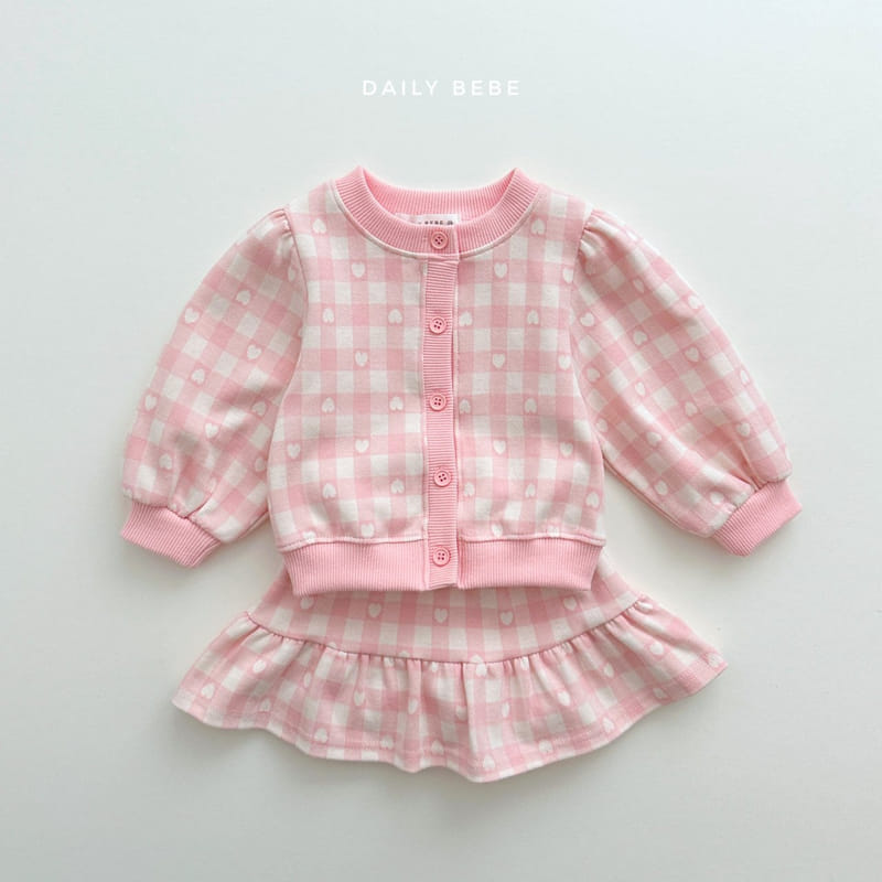 Daily Bebe - Korean Children Fashion - #discoveringself - Heart Cardigan - 2