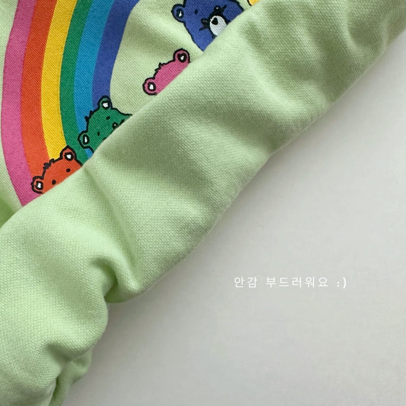 Daily Bebe - Korean Children Fashion - #discoveringself - Rainbow Bear Top Bottom Set - 6