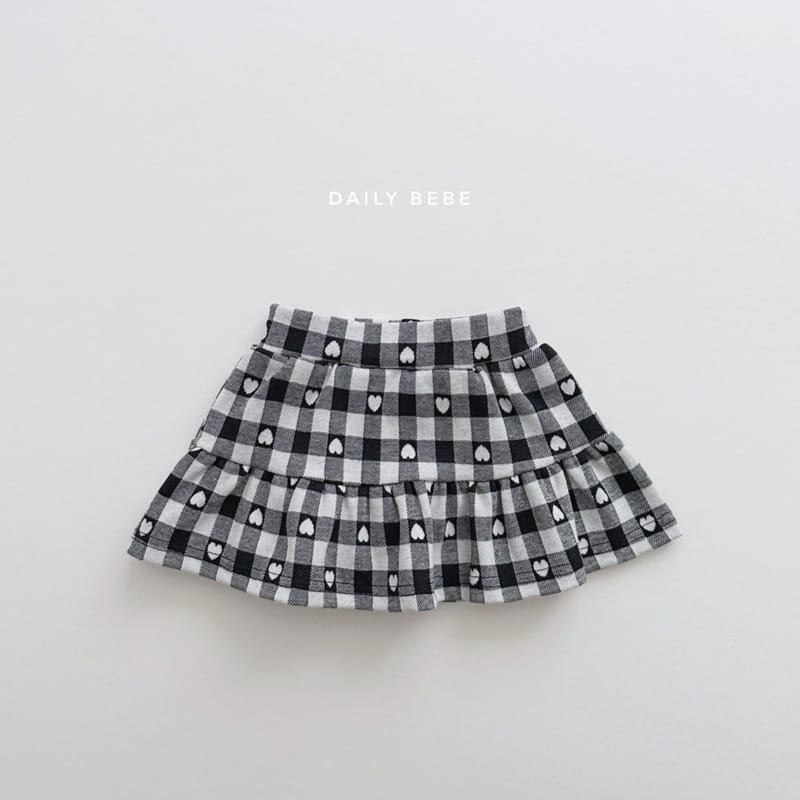 Daily Bebe - Korean Children Fashion - #discoveringself - Heart Skirt - 4