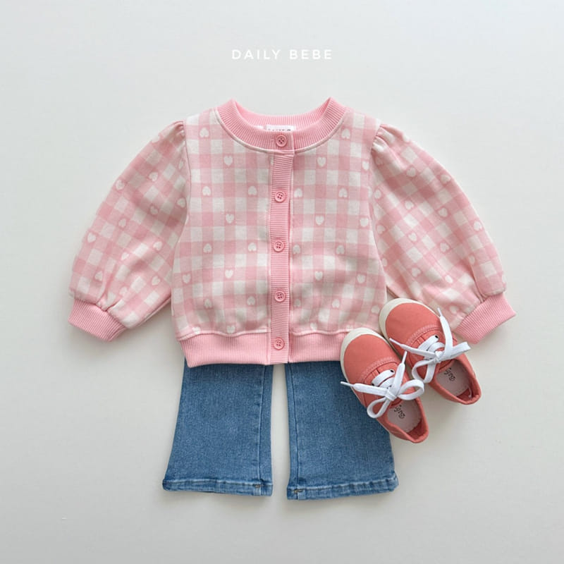 Daily Bebe - Korean Children Fashion - #fashionkids - Heart Cardigan - 3