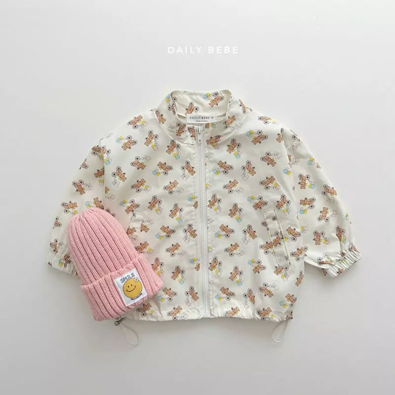 Daily Bebe - Korean Children Fashion - #kidsshorts - Pattern Windbreaker