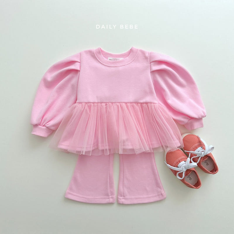 Daily Bebe - Korean Children Fashion - #kidsshorts - Sha Bootscut Top Bottom Set