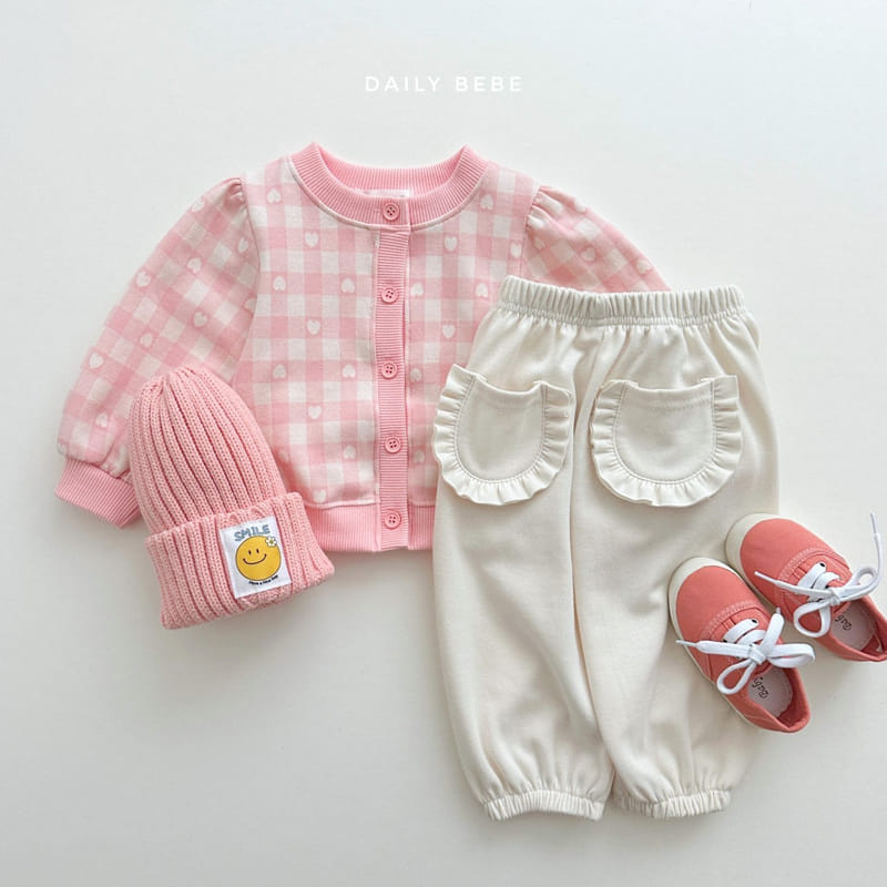 Daily Bebe - Korean Children Fashion - #kidsstore - Heart Cardigan - 5