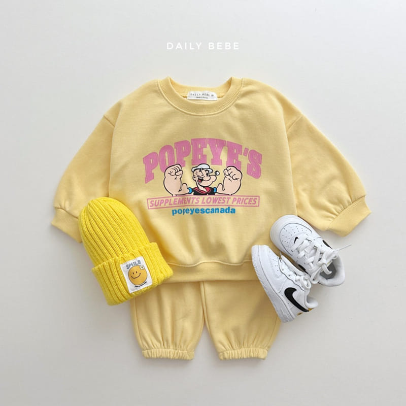 Daily Bebe - Korean Children Fashion - #kidsstore - Popeye Top Bottom Set