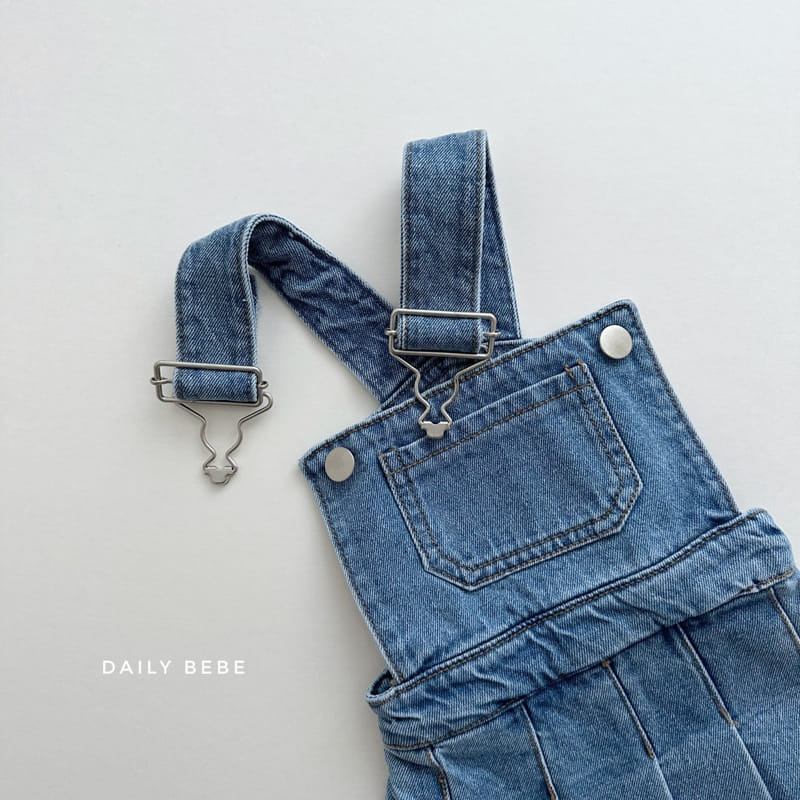 Daily Bebe - Korean Children Fashion - #kidzfashiontrend - Denim Dungarees Skirt